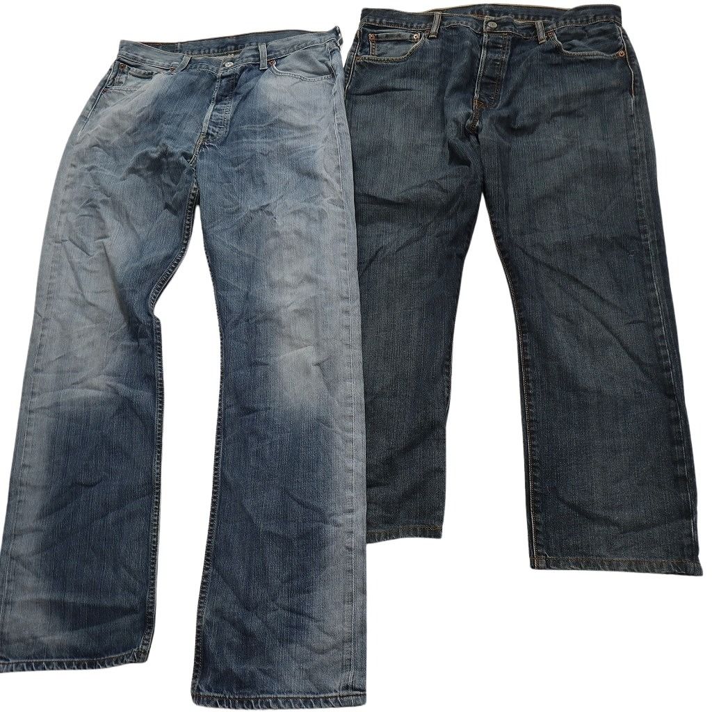 古着卸 リーバイス 501 デニム パンツ 8枚セット メンズ 36 インディゴブルー フェード グランジ 古着 NC1320