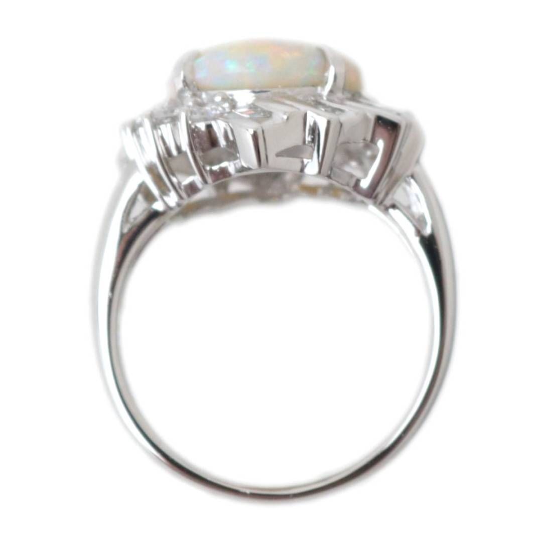 オパール リング 指輪 Pt900 プラチナ900 天然オパール 3.21ct 