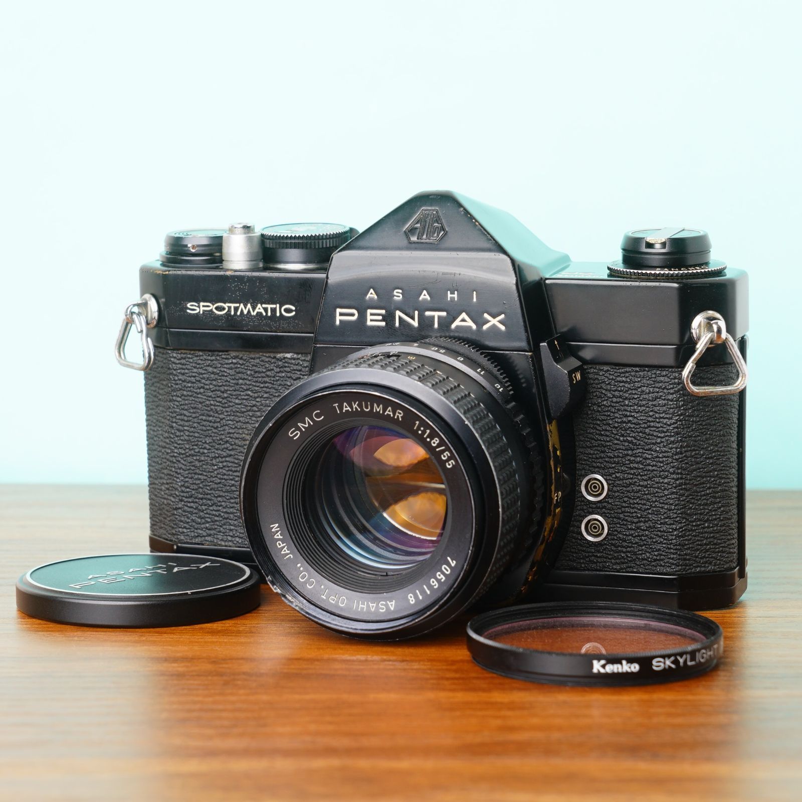 完動品◎ペンタックスSP ブラック 55mm f1.8 フィルムカメラ35 18