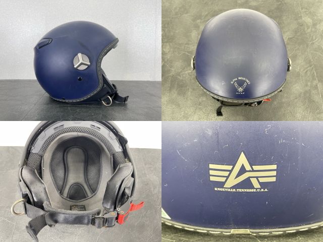 ジェットヘルメット 【中古】Alpha industries フリーサイズ 57-59
