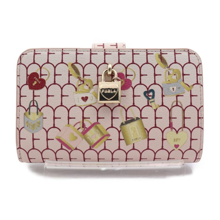 Furla フルラ 二つ折り財布 WP00200 BX0437 0864S レザー ピンク系