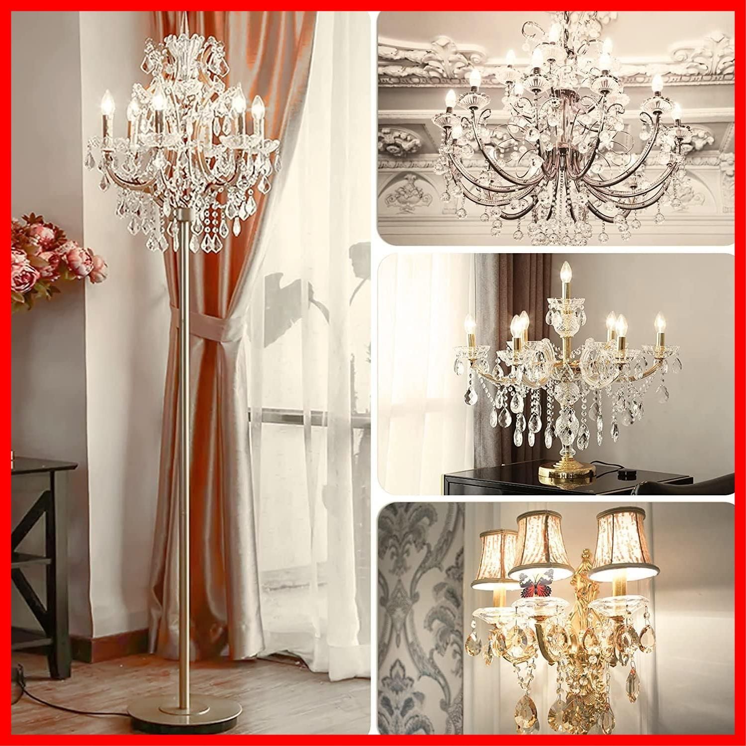 レトロを感じるシャンデリア 著しい 6灯 