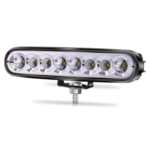 2 X-STYLE 40W LED作業灯 広角 狭角 兼用 一体型 LEDワークライト 8連CREE製 防水・防塵・長寿命・防振・耐衝撃 フォグランプ 汎用 車外灯 農業機械 現場作業 船舶 倉庫作業 照明 12V 24V兼用 バイク 