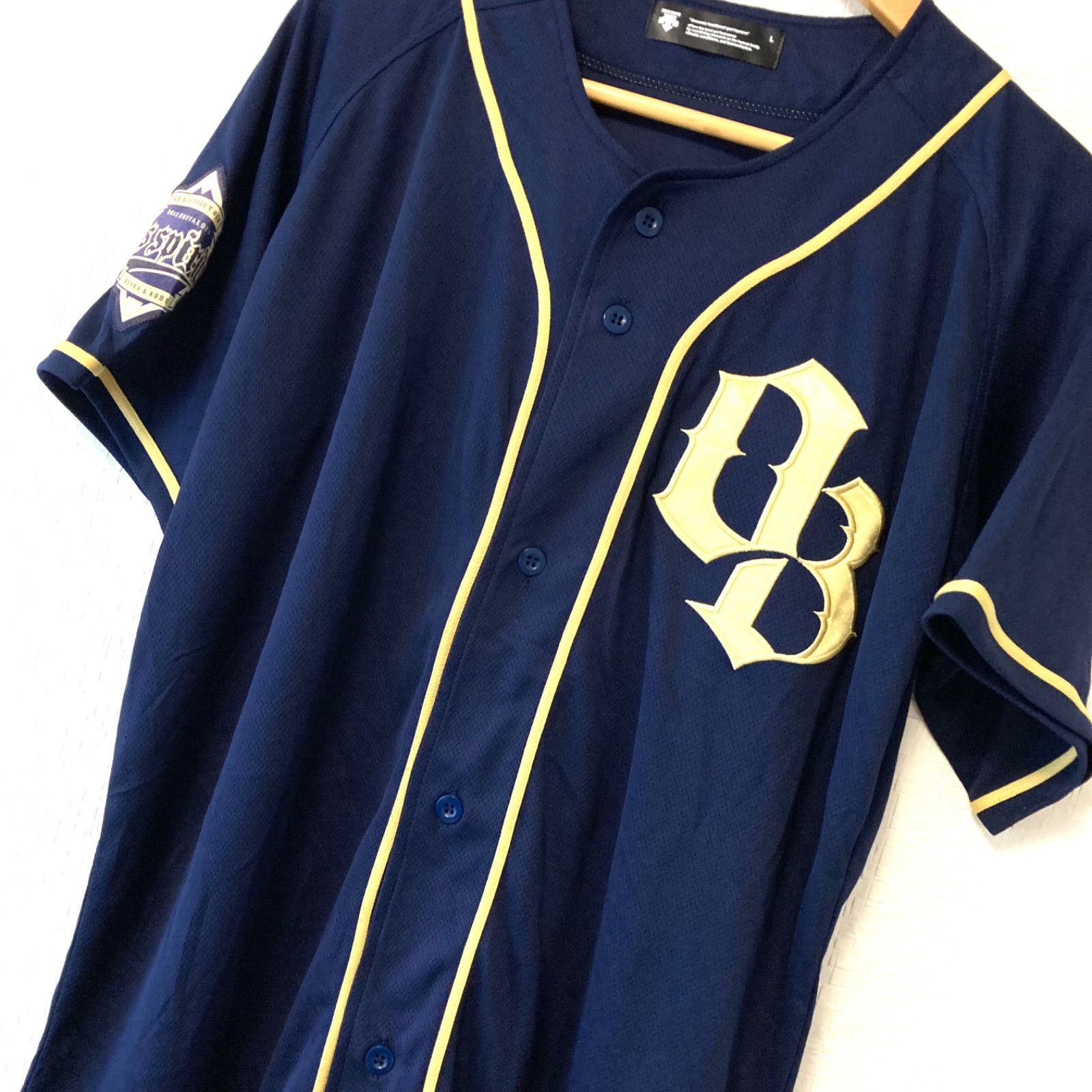 か*ん様 オリックスバファローズ　半袖　ジャケット　Oサイズ デサント Buffaloes×デサント バーティカルロゴTシャツ | オリックス