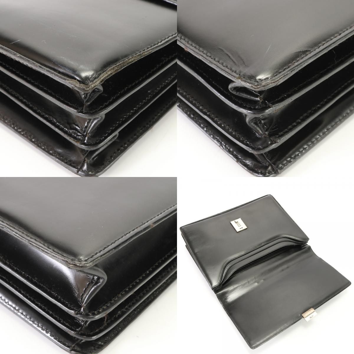 1円 美品 グッチ ダイヤル ロック レザー ビジネス バッグ 015 3400