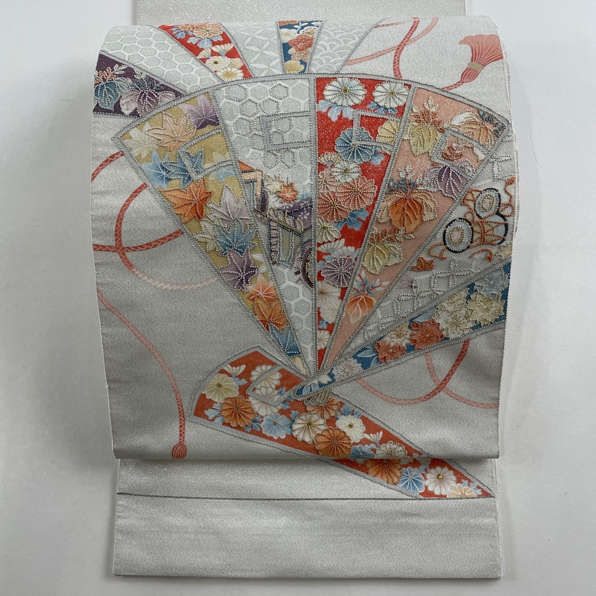 袋帯 美品 名品 お太鼓柄 正絹 【中古】 