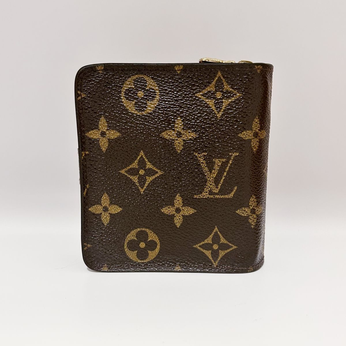 LOUIS VUITTON ルイ・ヴィトン モノグラム コンパクトジップ 二つ折り 