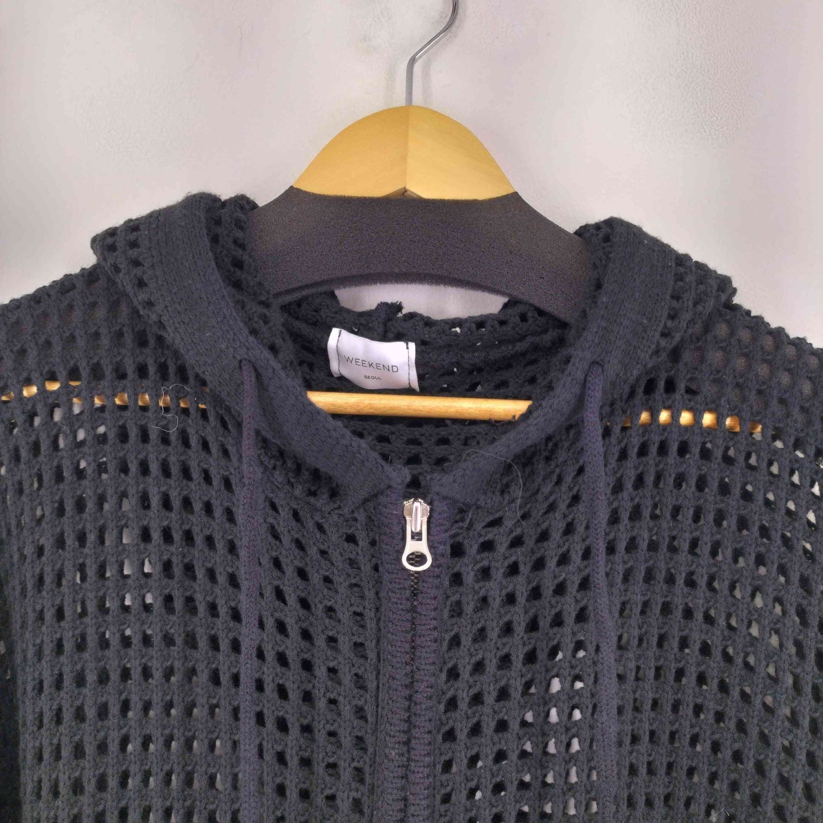 ユーズドフルギ USED古着 WEEKEND SEOUL メッシュジップパーカー