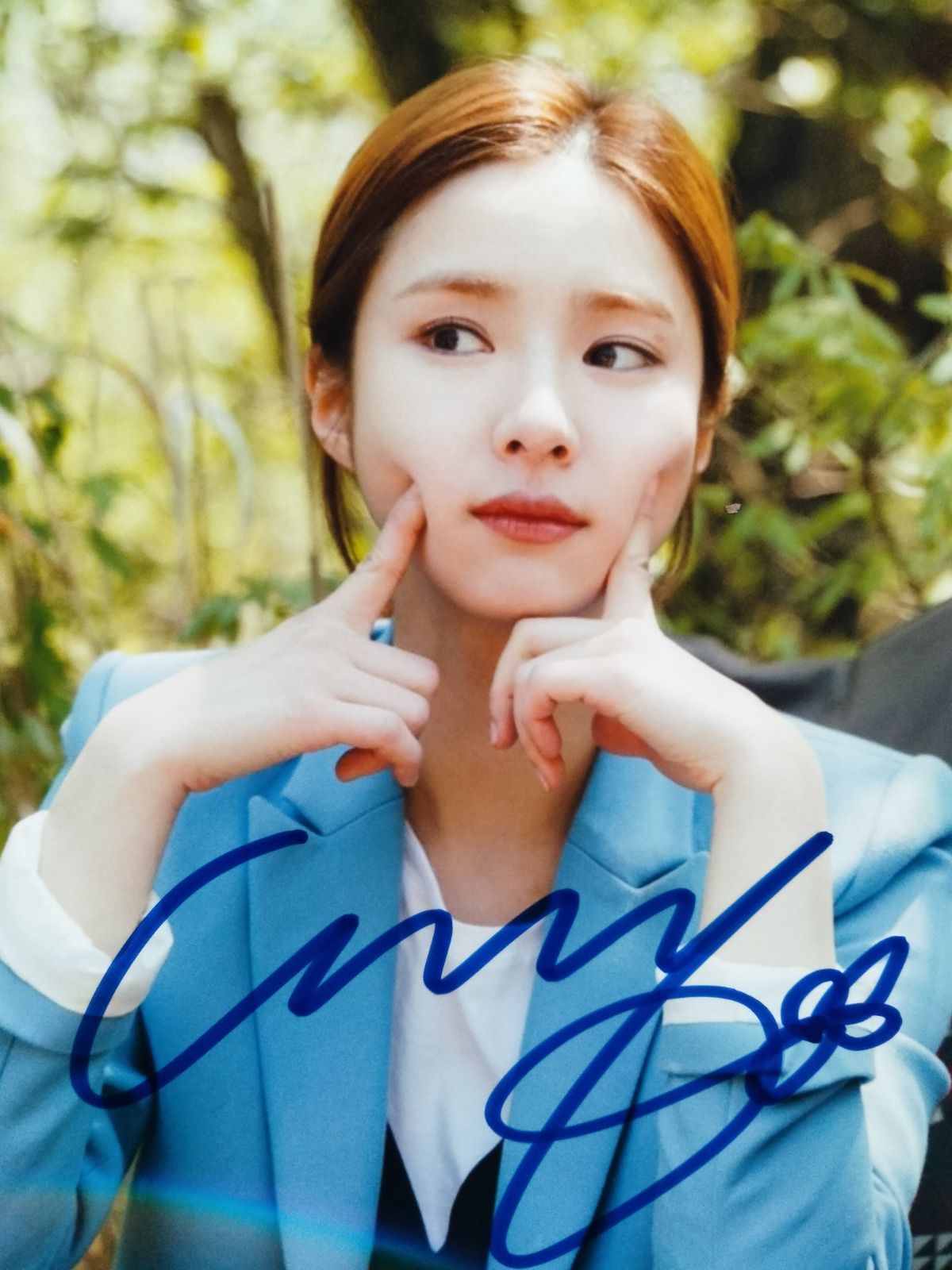 シン・セギョン直筆サイン入り2Lサイズ写真…Shin Sae-kyeong…明日に