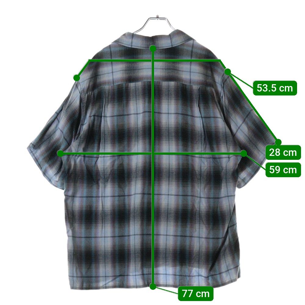 WACKO MARIA オンブレチェックシャツ 半袖 24SS 楽天市場】【中古】WACKO MARIA 24SS OMBRE CHECK OPEN COLLAR