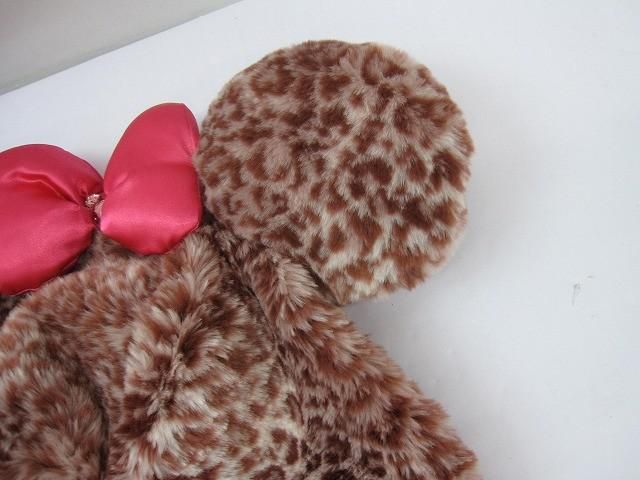 ディズニー ミニー ファンキャップ ピンクヒョウ柄 ディズニー ファン