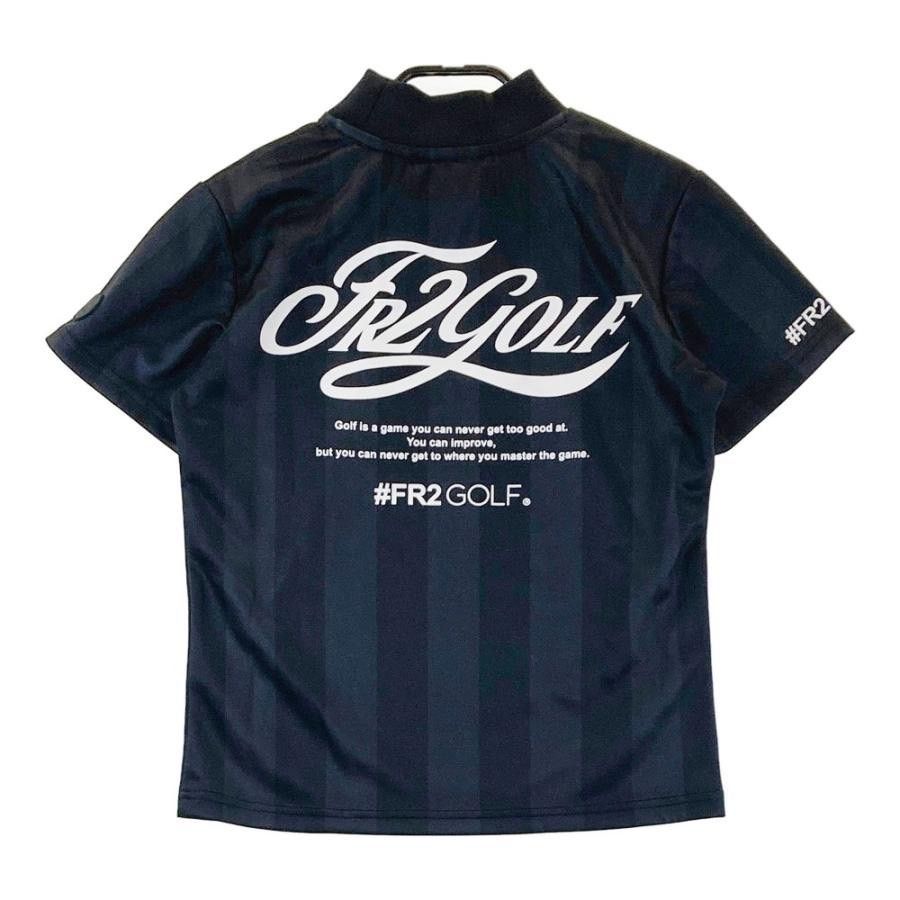 FR2 GOLF MOONSHOT モックネックシャツ　Lサイズ FR2 GOLF MOONSHOT ストライプモックネックTシャツ M - メルカリ