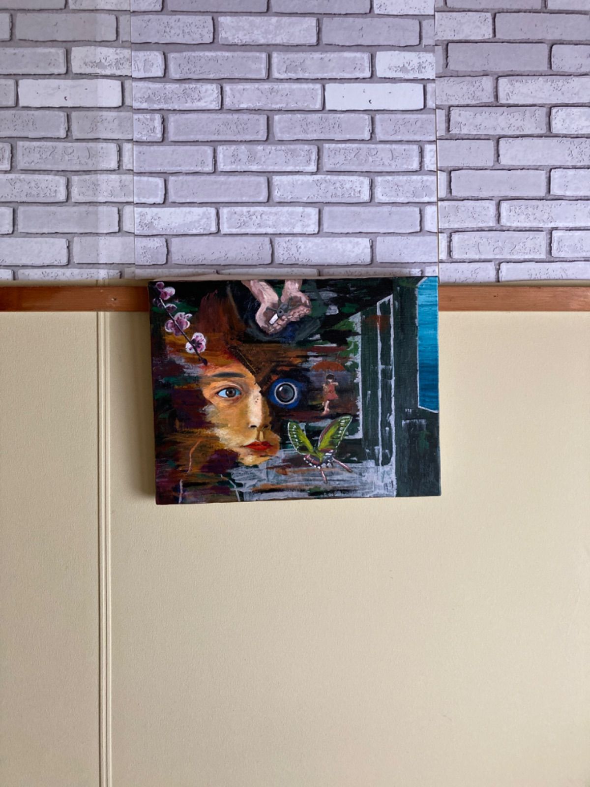 油彩画「Basement 良い of the brain」