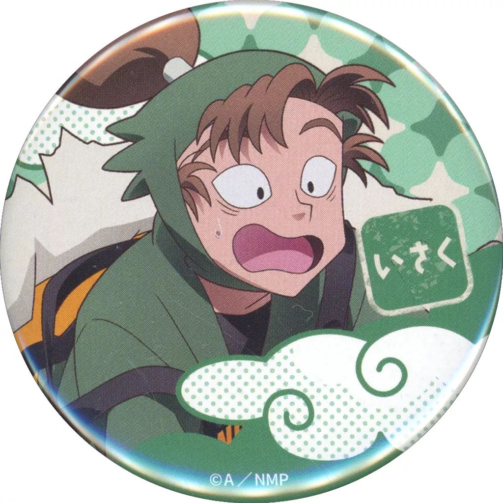 忍たま乱太郎　善法寺伊作　タワレコカフェコラボ　缶バッジ 中古】バッジ・ビンズ 善法寺伊作 「劇場版 忍たま乱太郎 ドクタケ忍者