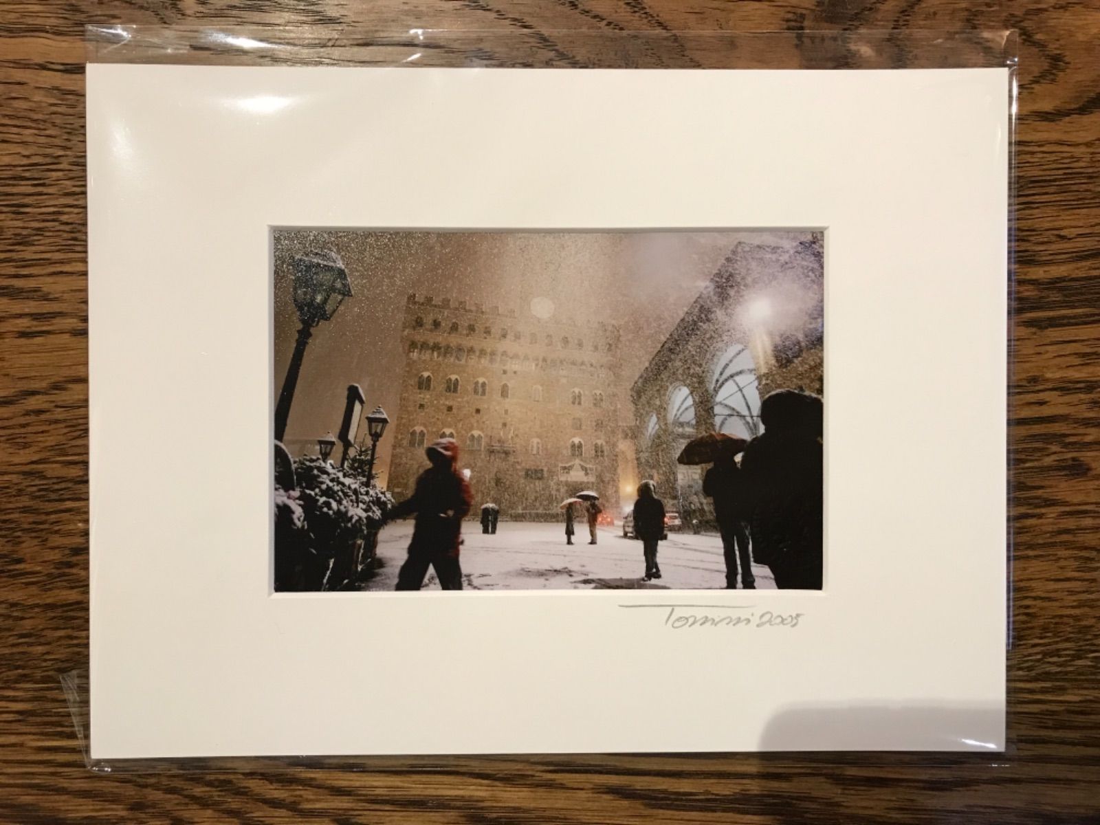 2005年撮影Piazza della Signoria雪 165200501