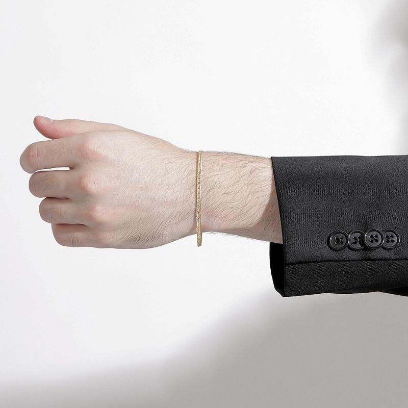 K18 18金 中空喜平ブレスレット 2面カットクワドループル 18cm 2.5g WWW_SHINETEETH_COM