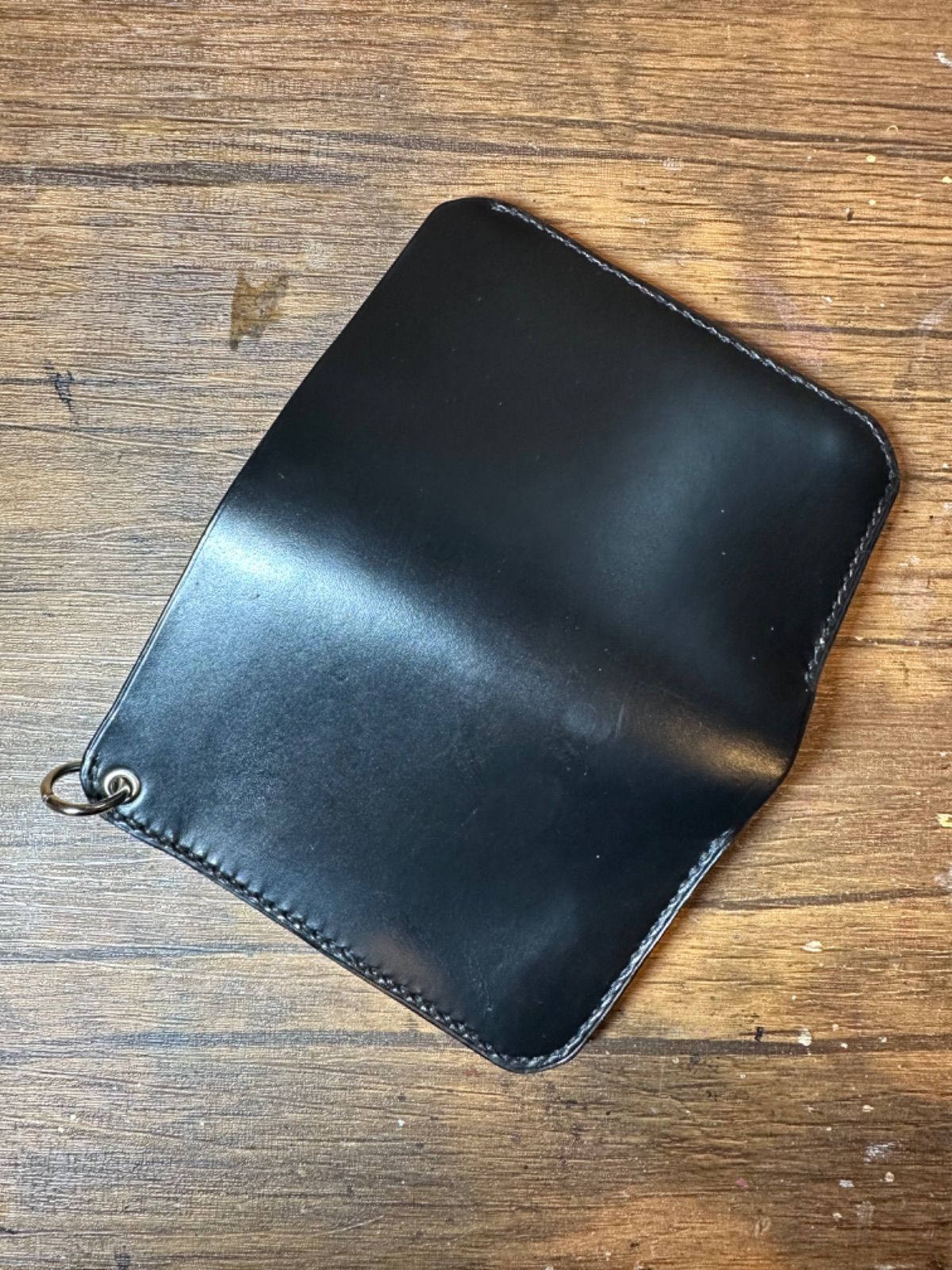  受注製作 WK-28 ミドルウォレット クロムエクセル ブラック ニッケル 財布(男性用) ファッション小物