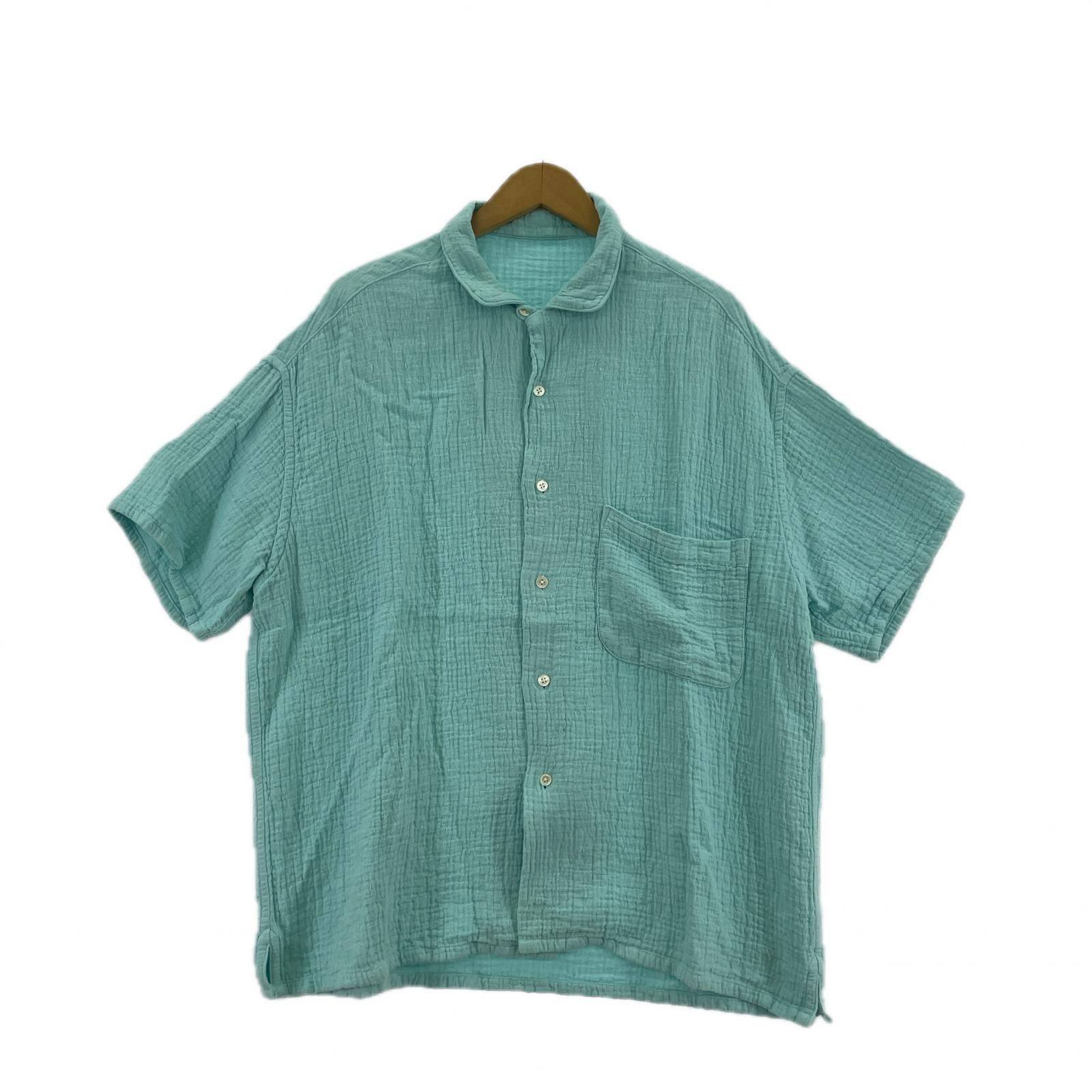 Porter Classic 剣道 刺し子 開襟ｼｬﾂ M ﾗｲﾄﾌﾞﾙｰ