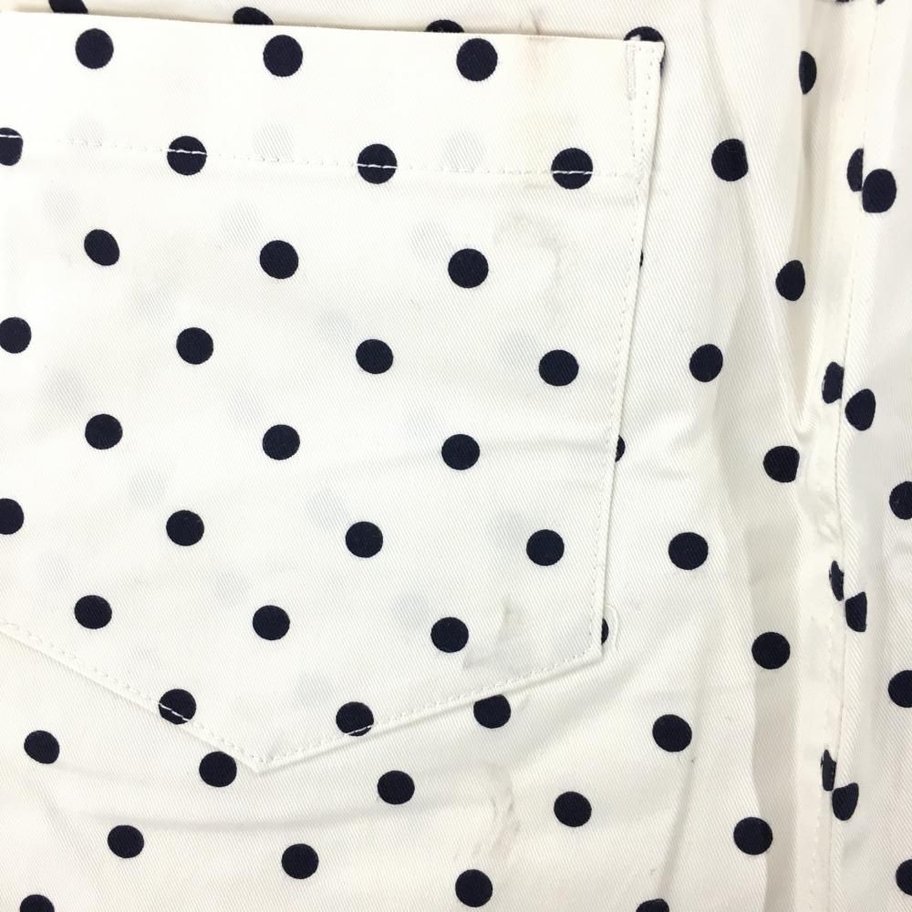 ☆SALE価格☆ジュンアンドロペ スカート 白×ネイビー ドット