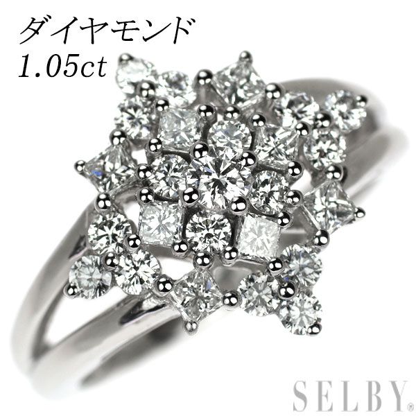 Pt950 ダイヤモンド リング 1.05ct - メルカリ