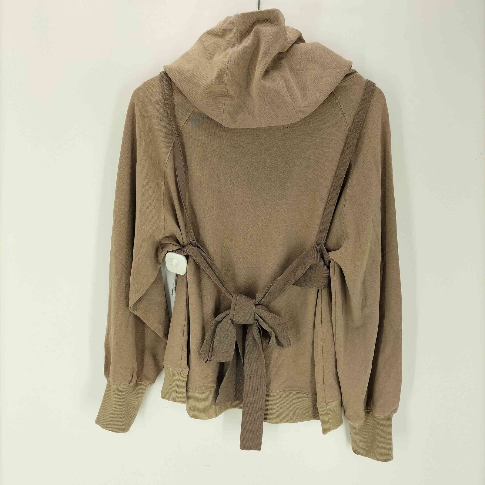 Ameri VINTAGE - LAYERED BUSTIER HOODIE ベージュ　レイヤード　アメリ アメリヴィンテージ Ameri VINTAGE LAYERED BUSTIER HOODIE プル