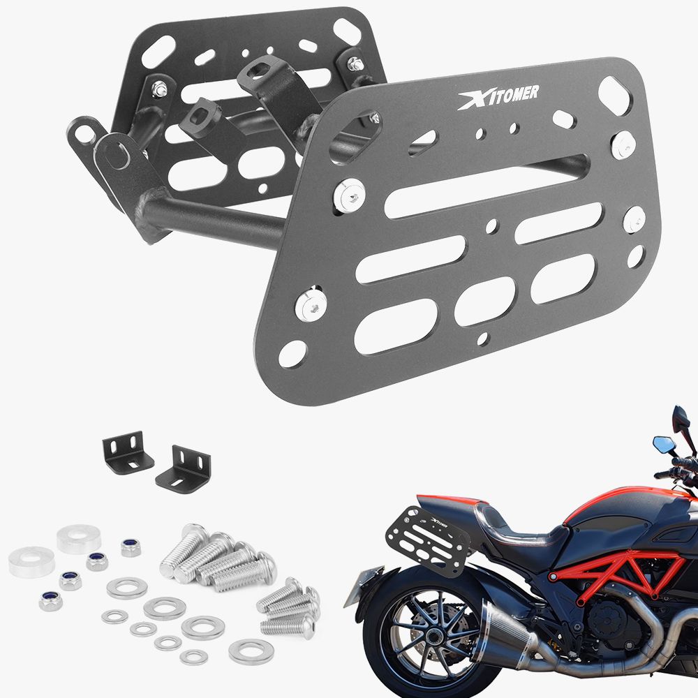 ドゥカティ ディアベル 1200 2011-2015 2016 2017 2018用 サイドパニアラック テールボックス サドルバッグサポートバー マウントブラケッ