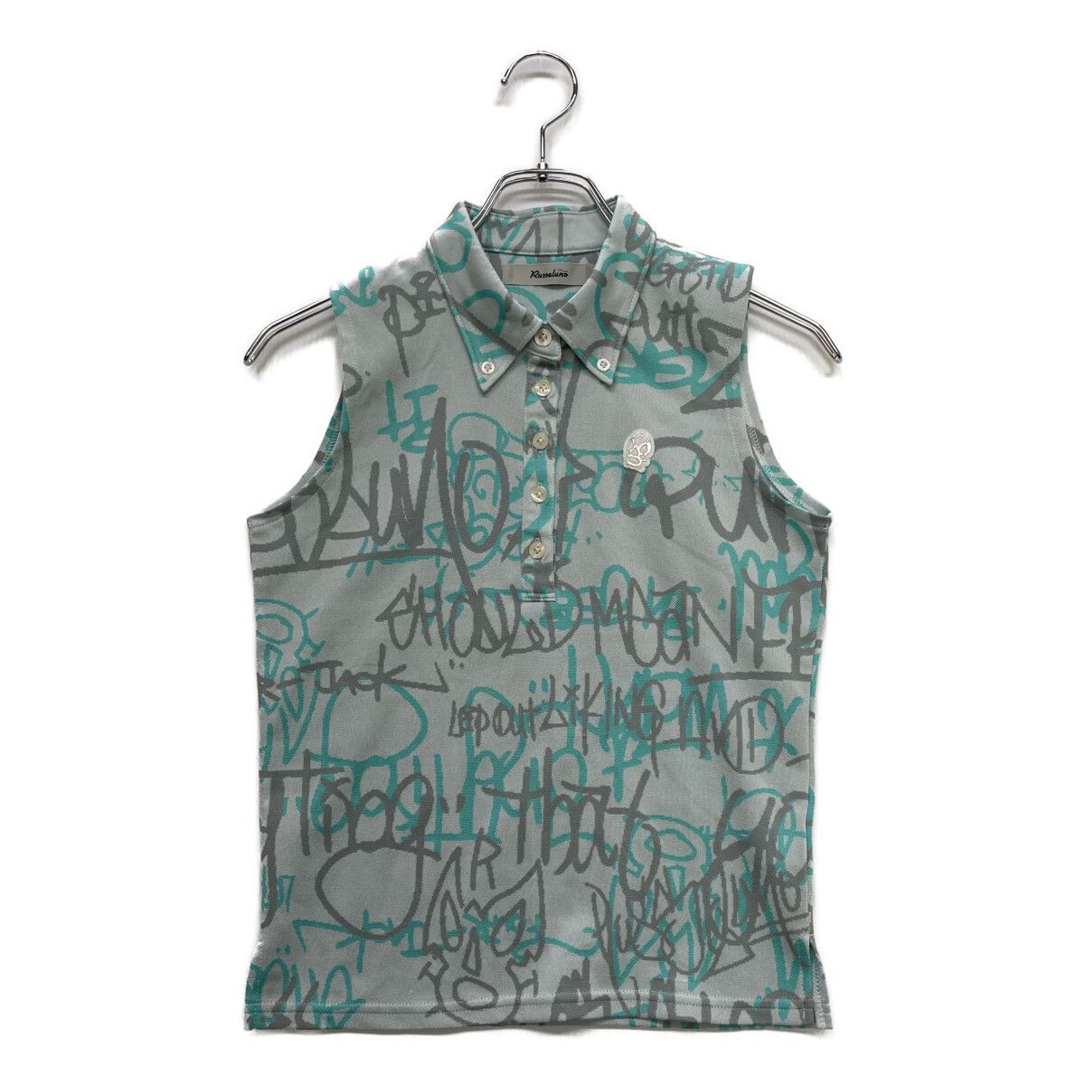 coco 中古 ラッセルノ RUSSELUNO レディース ノースリーブ 0(S) 淡い青緑 ボタンダウンポロシャツ ルチャ 中古 レディース ラッセルノ RUSSELUNO ノースリーブ 0(S) 淡い