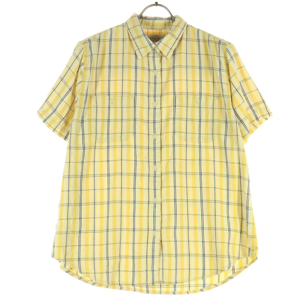 90s ST.JOHN'SBAY 半袖 シャツ チェック コットン 古着 M 美品 STJOHN'sBAY セントジョンズベイ 90s オールド チェック柄