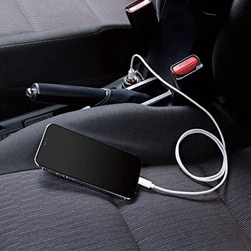 エレコム カーチャージャー シガーソケット 20W USB PD対応 Type-C×1 ブラック MPA-CCPD05BK
