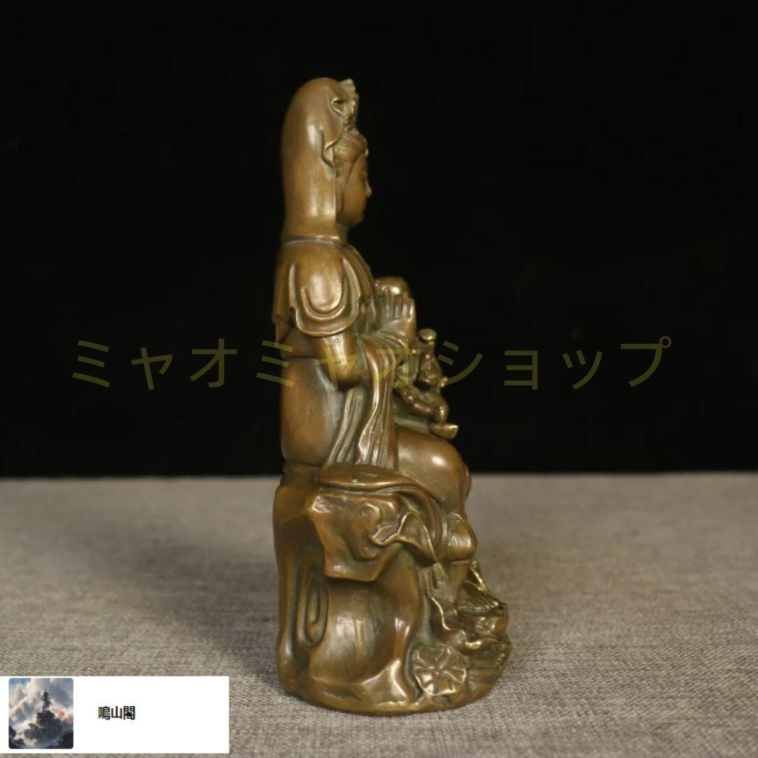 仏教美術 仏像 送子観音菩薩銅像 銅製品 工芸 品置物 - メルカリ