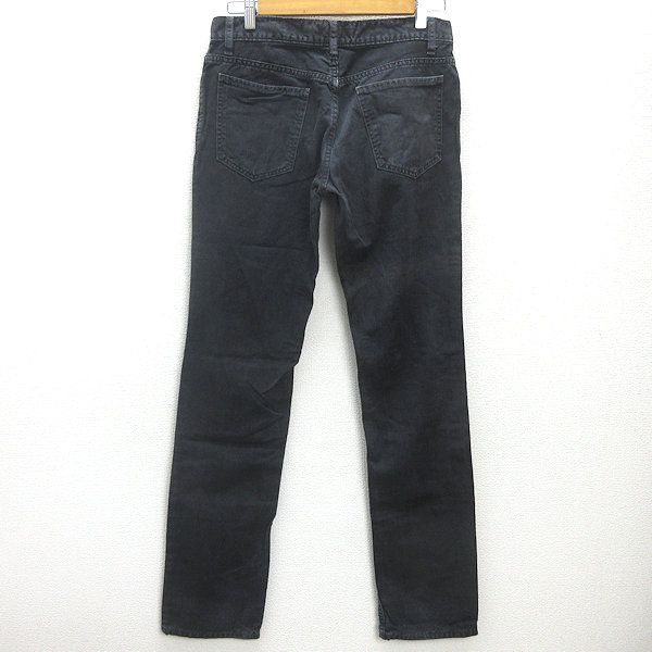 極美品 LOUNGE LIZARD ルーズスリムデニム BLACK サイズ2 H□ラウンジリザード/LOUNGE LIZARD ブラックデニムパンツ