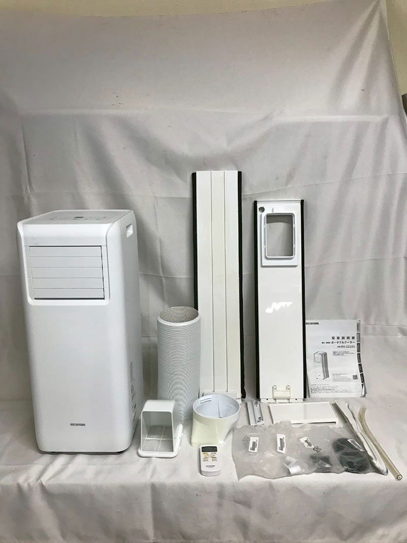 北見市発 アイリスオーヤマ IRIS OHYAMA ポータブルクーラー IPA-2222G 白 除湿機 冷風 移動式