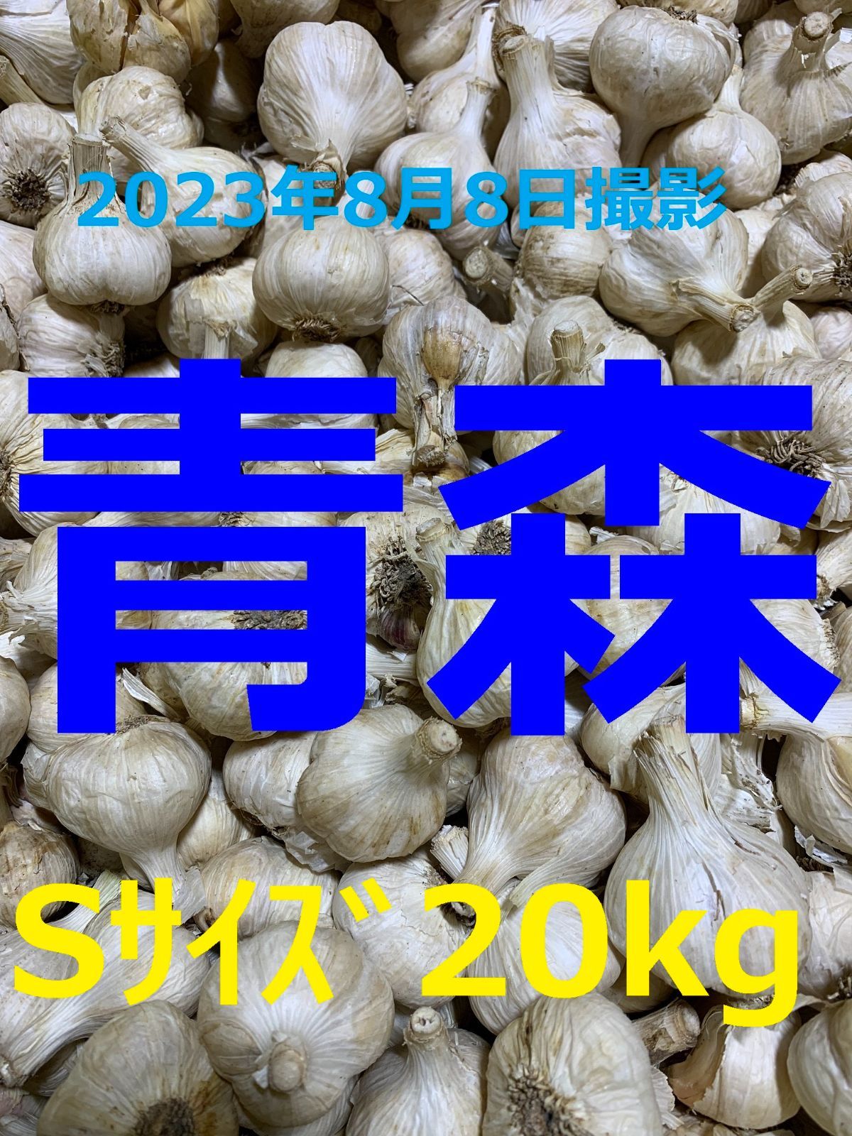 令和5年青森県産 乾燥にんにく 福地ホワイト六片 バラ中 １０ｋｇ - 野菜