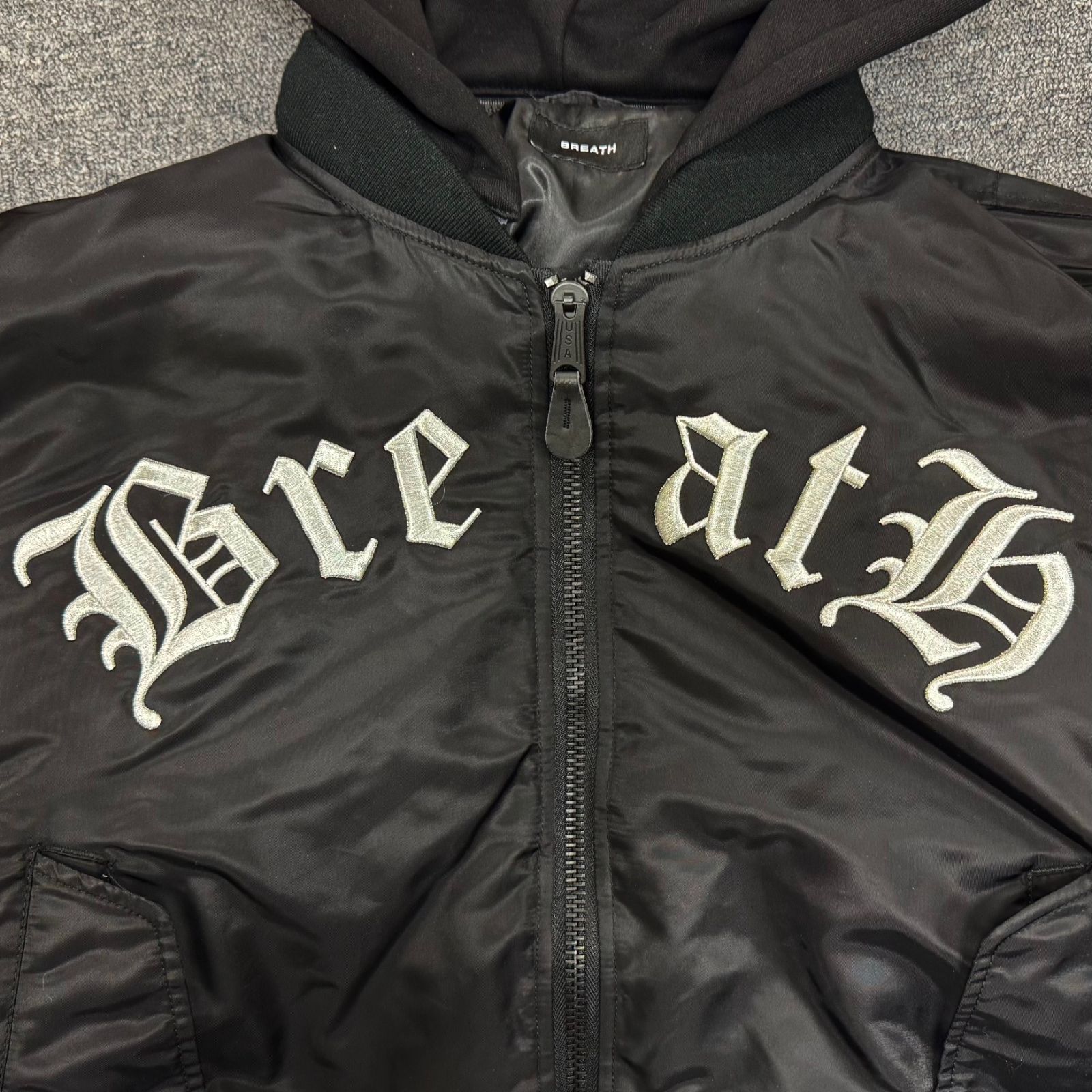 参考上代60500円 BREATH × F.M.C.D 24AW 3WAY OLD ENGLISH LOGO BOMBER 