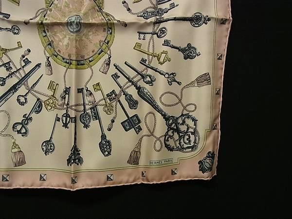 □新品□未使用□ HERMES エルメス LES CLES【鍵柄】カレ45 プチカレ  