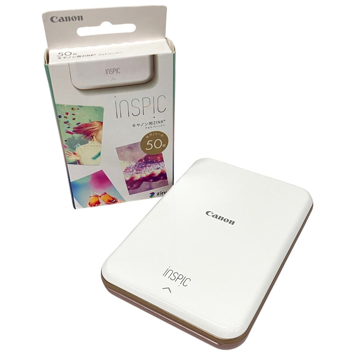 Canon PV-123-SP インスピック ミニ フォト プリンター フォトペーパー セット キャノン スマホプリンター 家電 F10507246