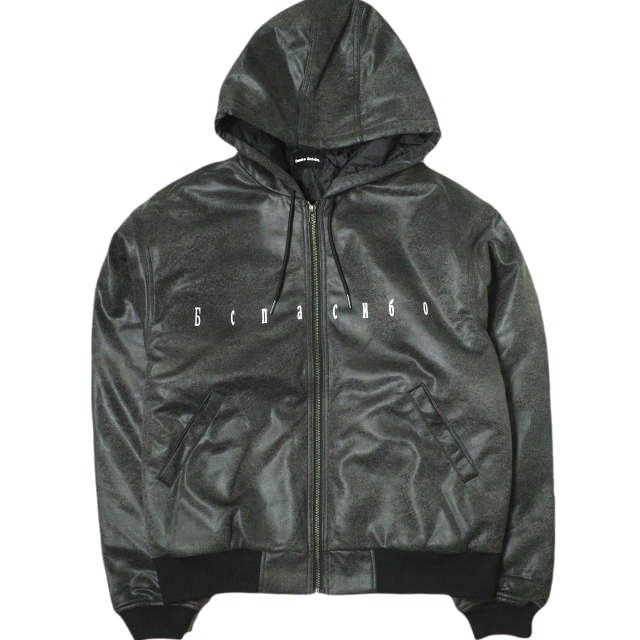 新品 Danke Schon ダンケシェーン 24SS LEATHER TOUCH HOODED
