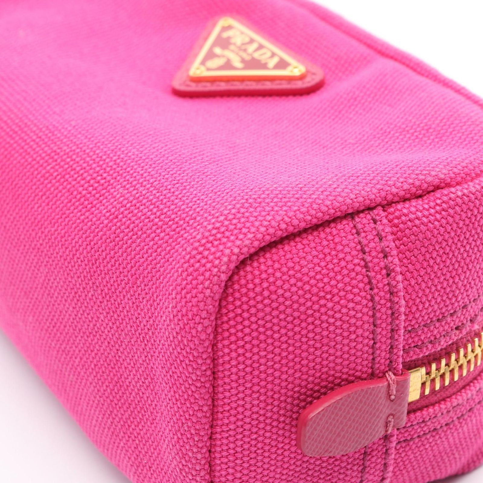 プラダ PRADA ポーチ CANAPA 1N0175 ショッキングピンク キャンバス  