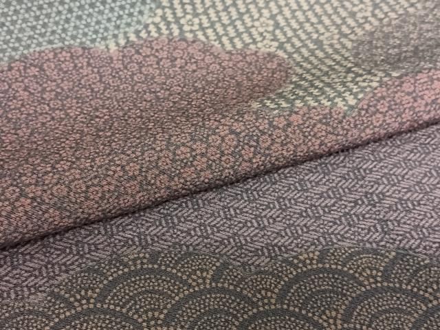 平和屋着物○重要無形文化財 人間国宝 中村勇二郎 訪問着 雲重ね吉祥花  