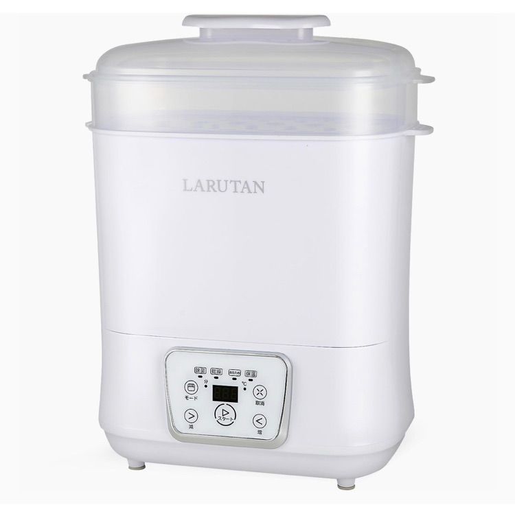 D5234◆LARUTAN 哺乳瓶 除菌乾燥機 ミルクウォーマー 乾燥 除菌 ホワイト N100-V1