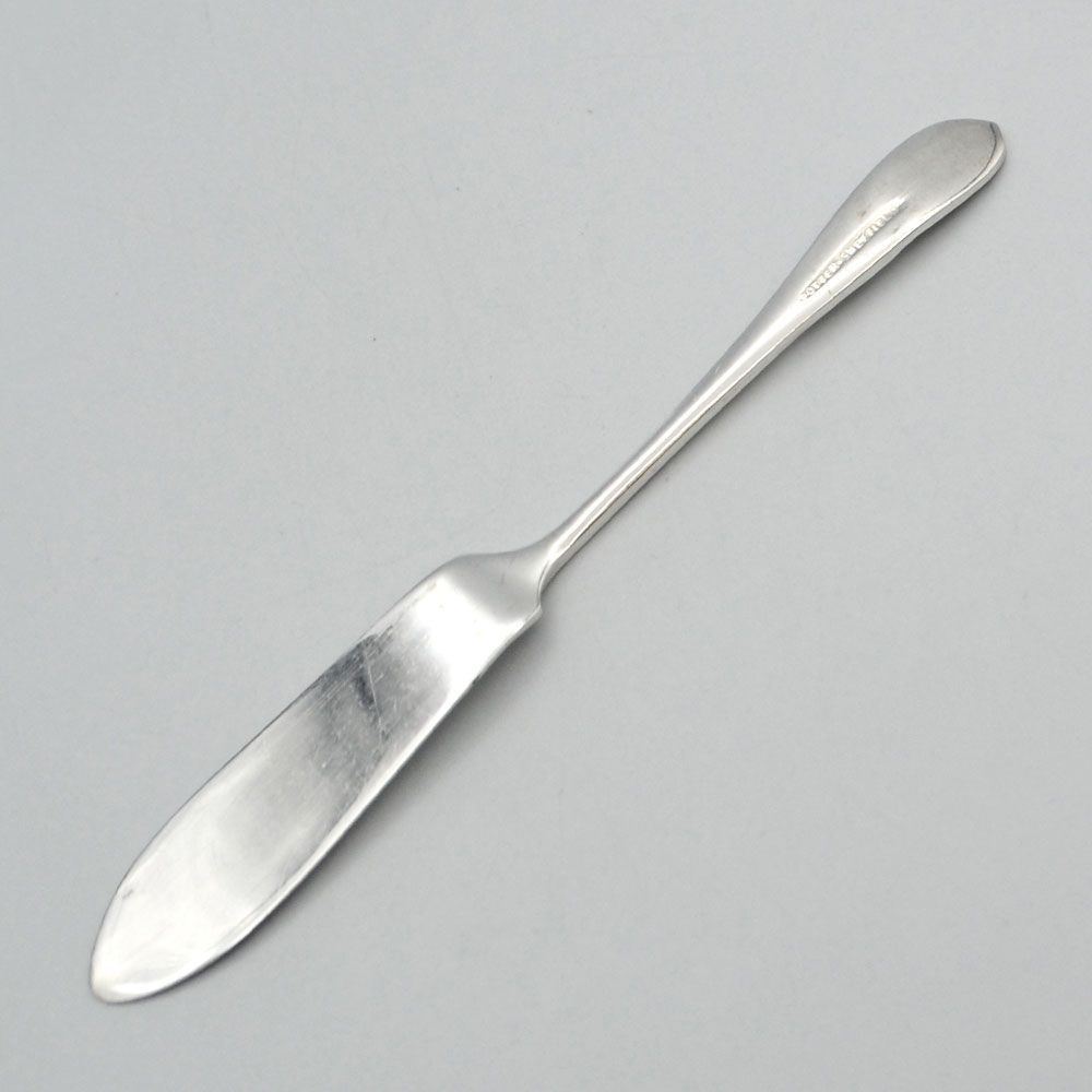 アンティーク カトラリー バターナイフ 薔薇柄 シルバープレート John Henry Potter ジョン ヘンリー ポッター イギリス 25 A 3010