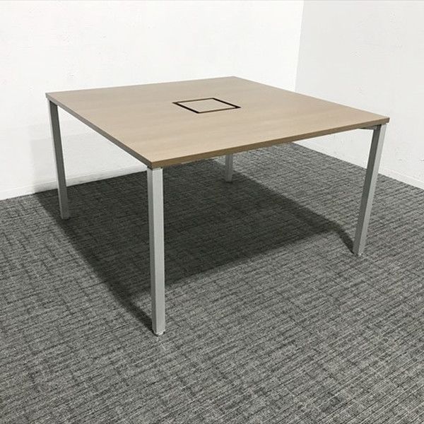 ミーティングテーブル 完成品 角テーブル アプションフリー オカムラ ネオウッドダーク