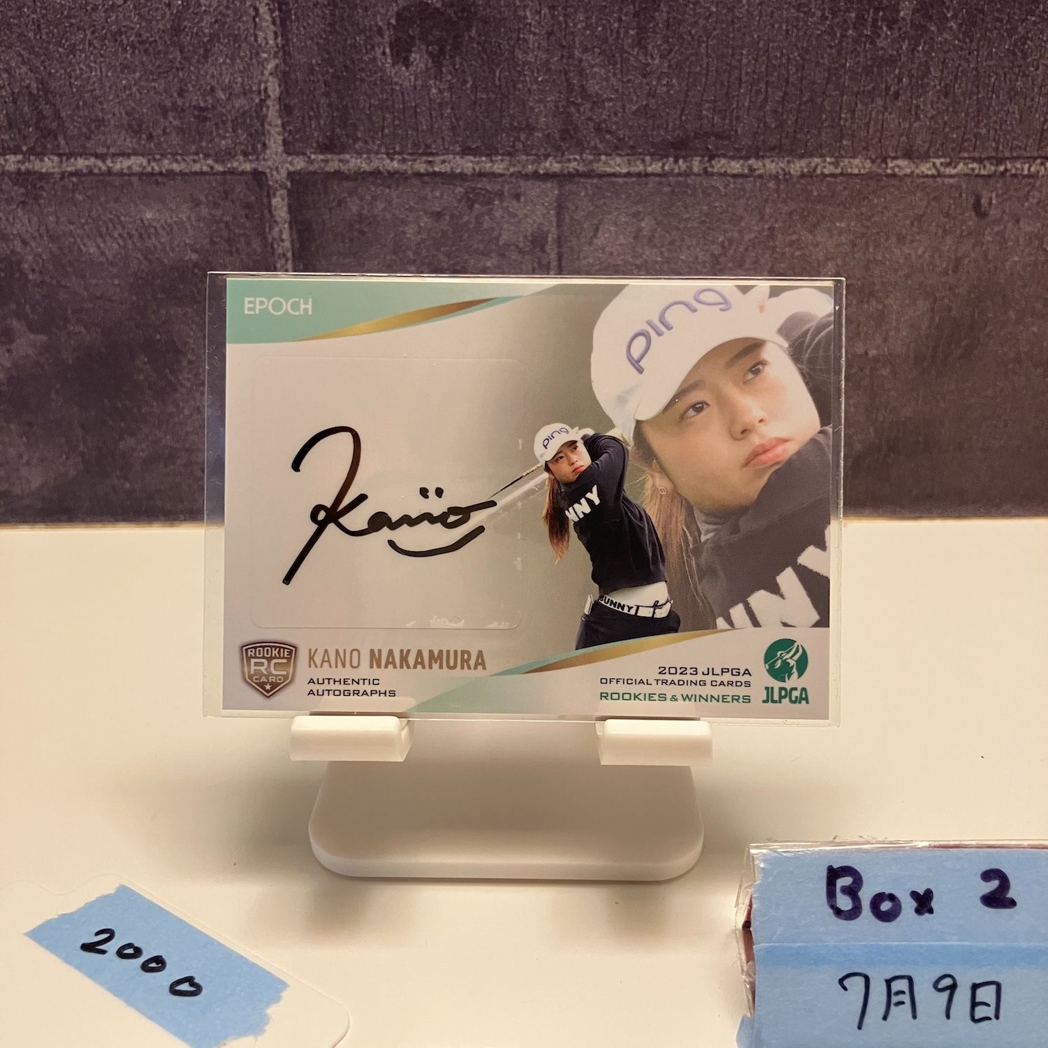 2023 EPOCH ROOKIES & WINNERS 仲村果乃 074/126 直筆サイン