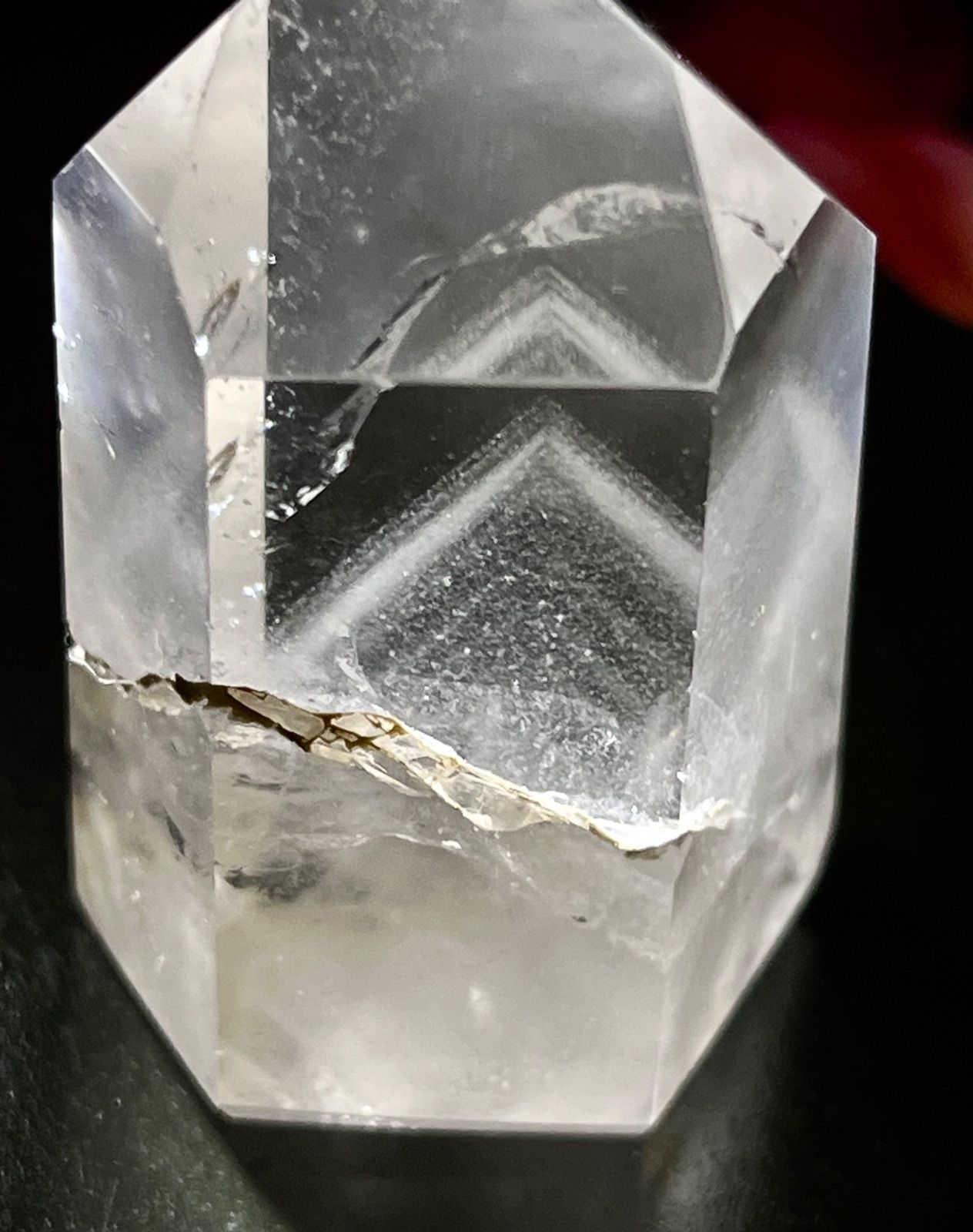 龍脈水晶✨ レインボー ホワイトファントム 千層水晶 ポイント