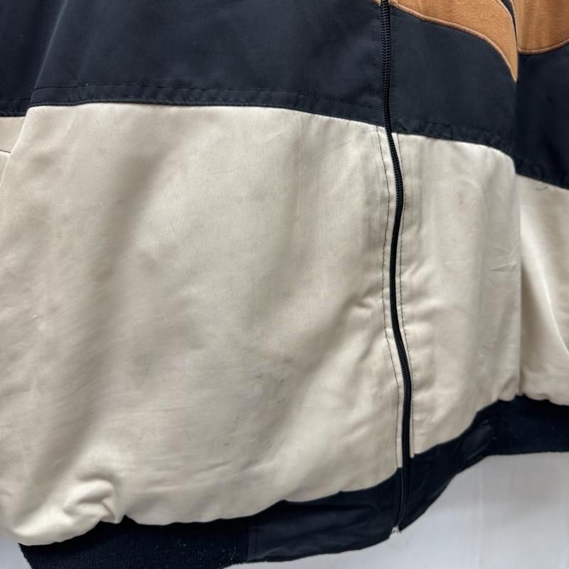 古着 ジャケット 上着 ジャンパー ブルゾン m-m s 刺繍 ワッペン ナイロン レーシング ボンバー ジャケット