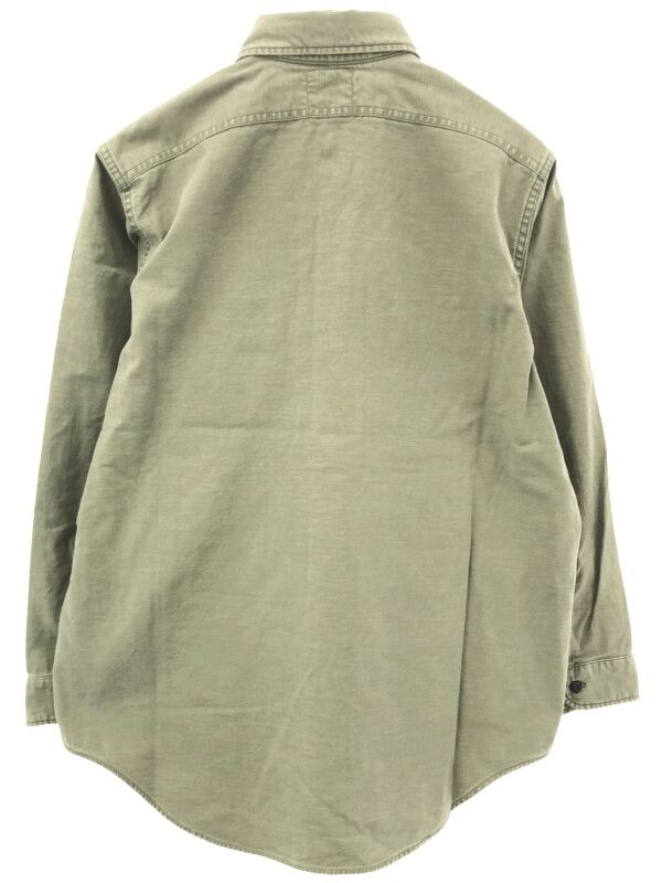 MADISON BLUE マディソンブルー HAMPTON BACK SATIN SHIRT ハンプトンブラックサテンシャツ MB999-5103 カーキ 1新古品使用感の無い新品同様品Ａ