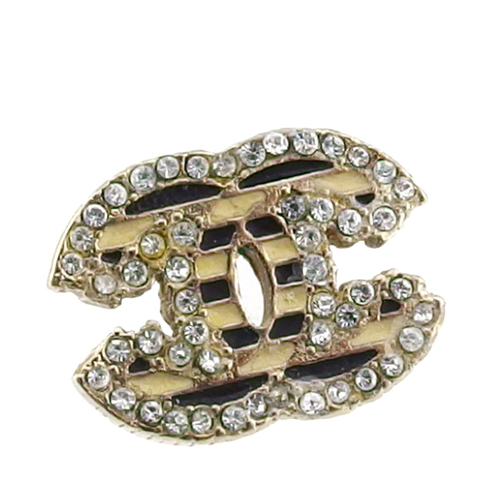 シャネル CHANEL ピアス 片方のみ ココマーク ボーダー ライン