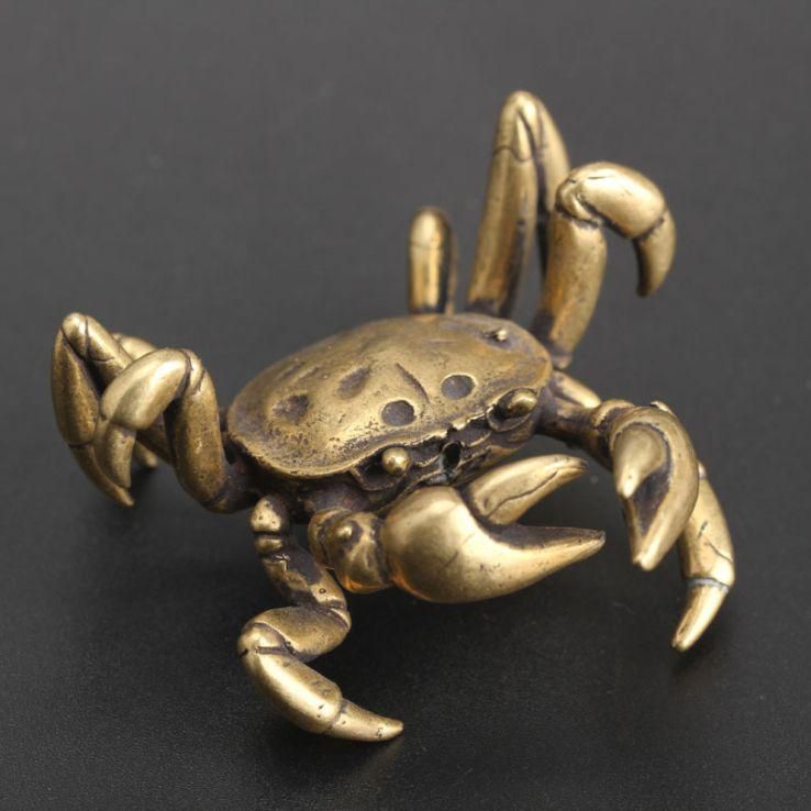 銅細工 蟹 蓋置 茶道 置物 茶寵 装飾品 工芸品 美術品 - メルカリ