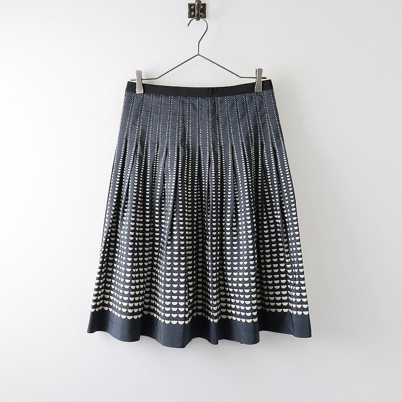 Margaret Howell - ドットスカート(ネイビー)34560円 - ひざ丈スカート