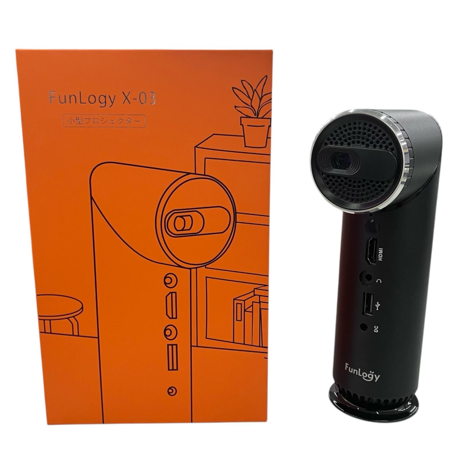 186001 動作未 FunLogy 小型プロジェクター X-03
